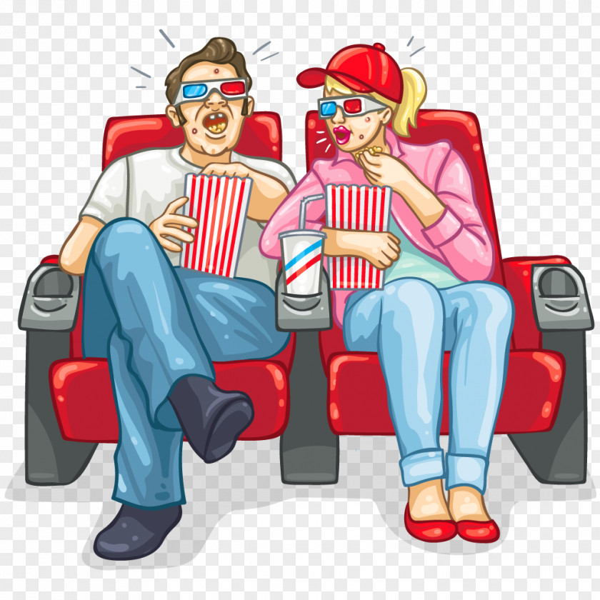 Saturday Night At The Movies Cartoon Clown Nachos PNG