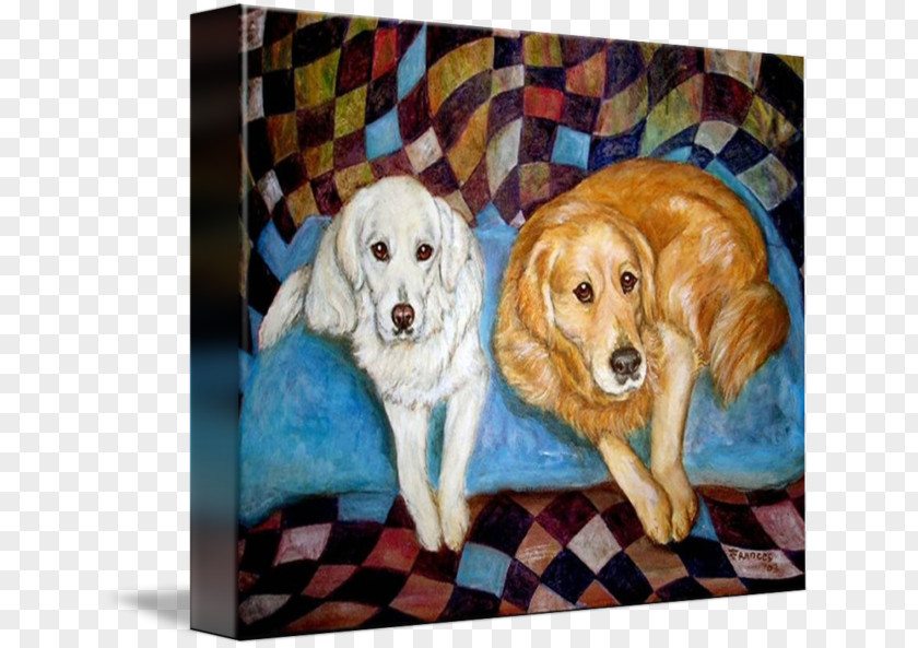 The Dog Painted Golden Retriever Labrador Breed Painting PNG