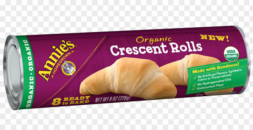 Yogurt Packaging Organic Food Croissant Annie’s Homegrown Small Bread PNG