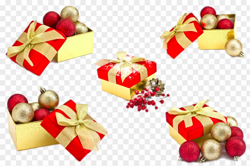 Christmas Gift Box Santa Claus PNG