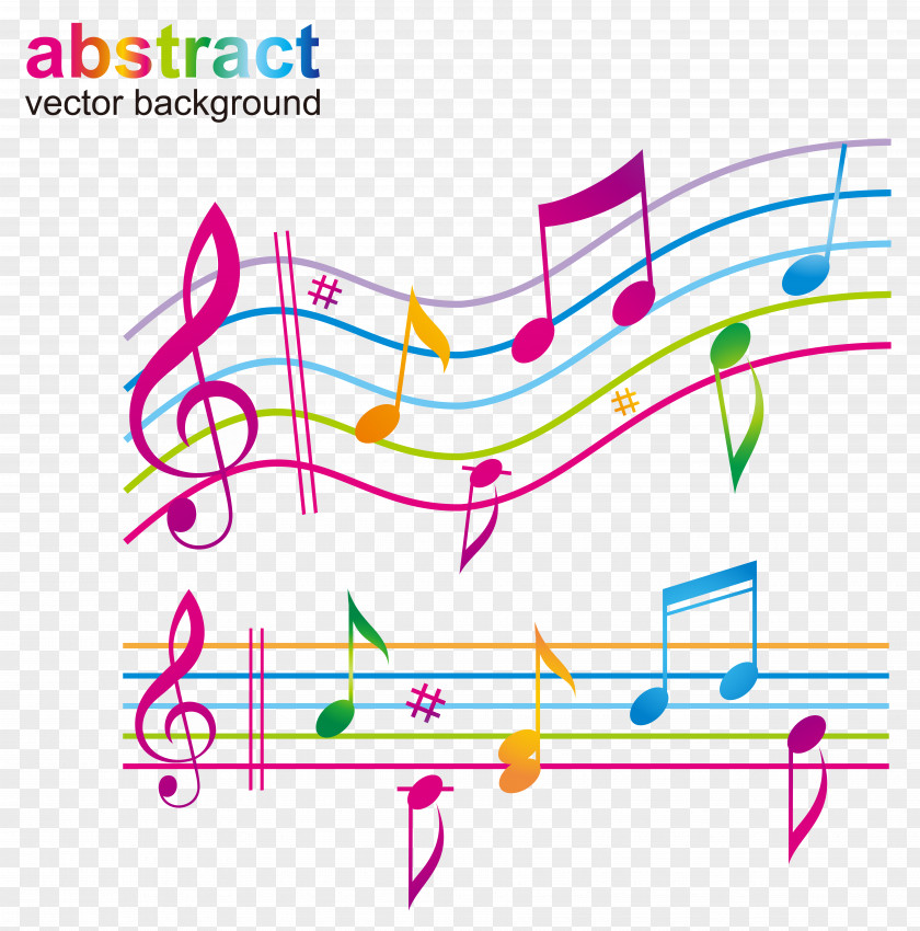 Musical Note Color Staff Sheet Music PNG note music, Dancing notes, assorted-color music and g-clef illustration clipart PNG