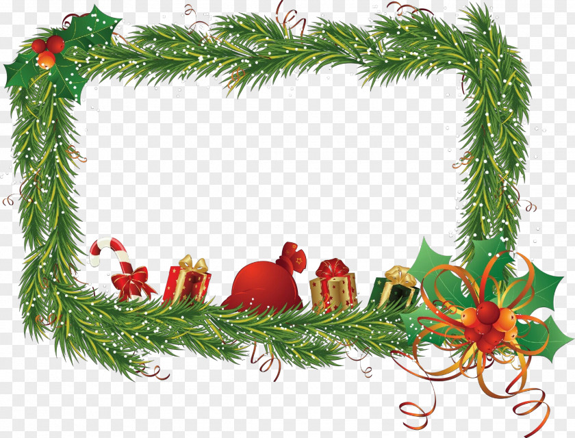 Picture Frame Christmas Decoration PNG