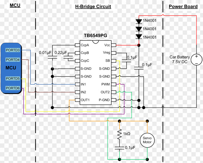 Wiring Diagram H Bridge Electrical Switches Circuit Wires & Cable PNG