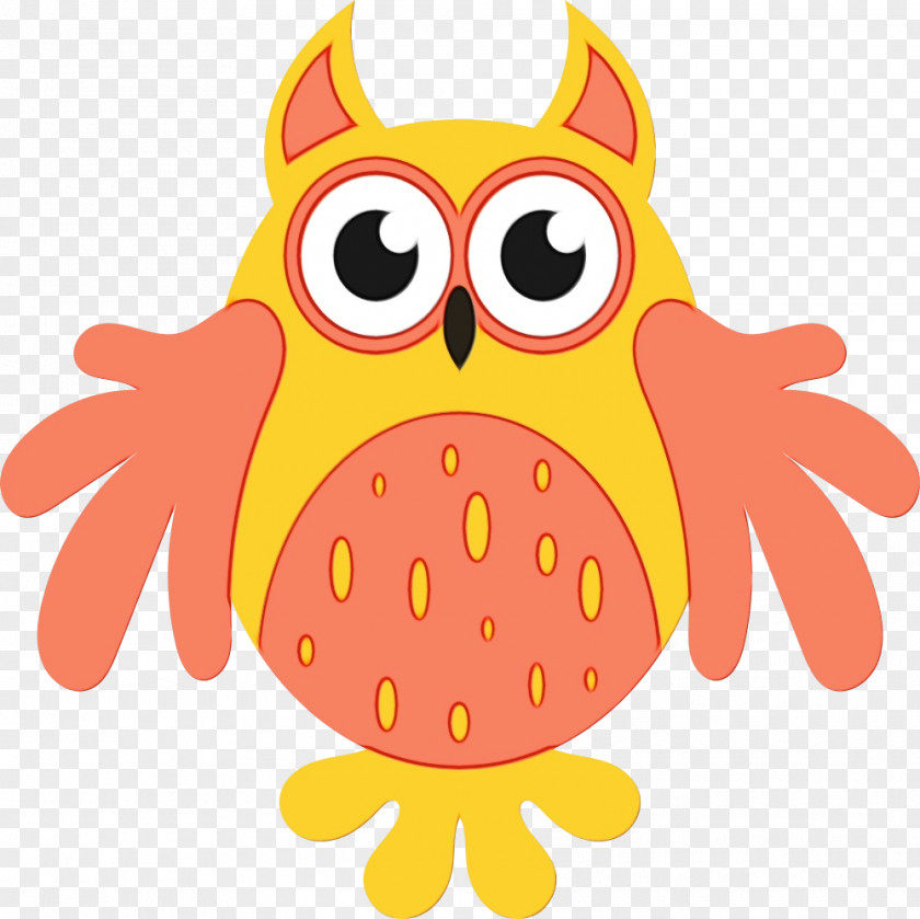 Bird Owl Orange PNG