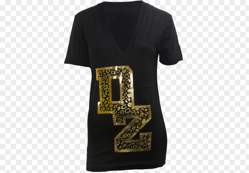 Giraffe Print T-shirt Sleeve Neck Font PNG