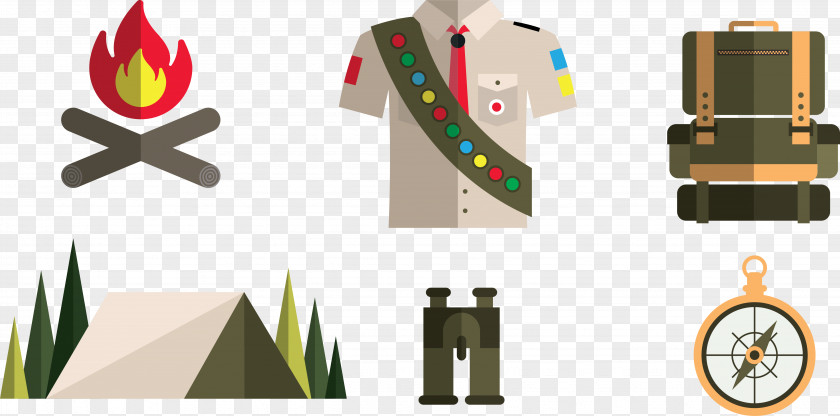 Vector Illustration Military Equipment Scouting Tent PNG