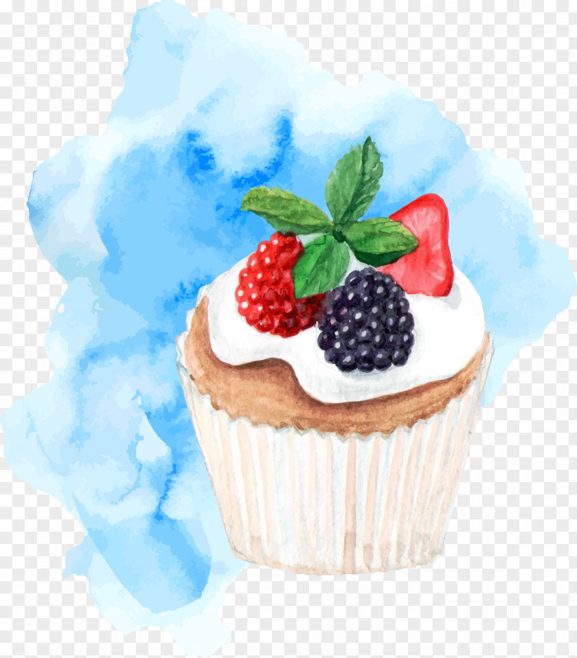 Vector Light Blue Background Cake Ice Cream Shortcake Dessert PNG