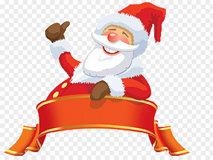 Creative Santa Claus Christmas Tree Sticker PNG