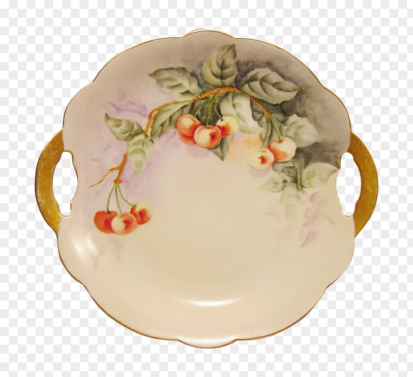 Hand-painted Cake Platter Saucer Porcelain Plate Tableware PNG