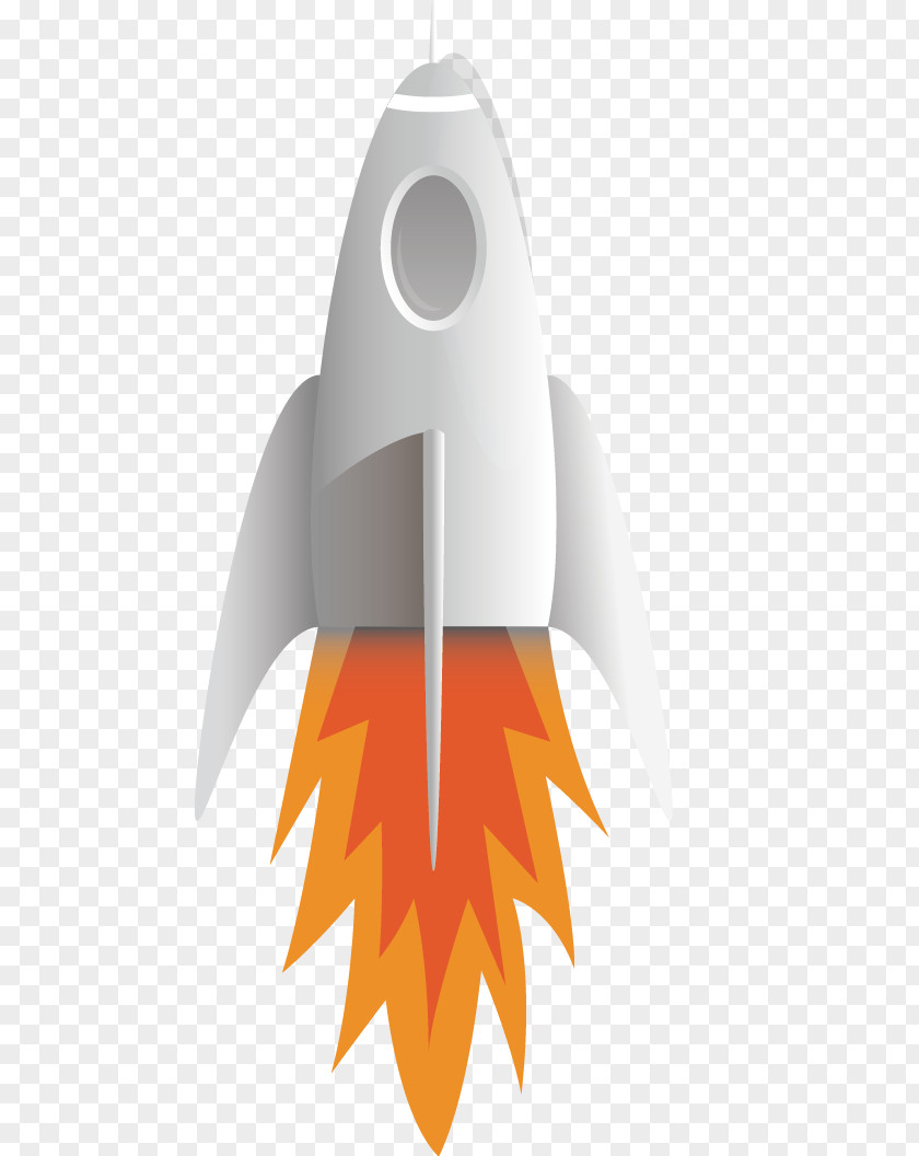 Rocket Flat Design PNG