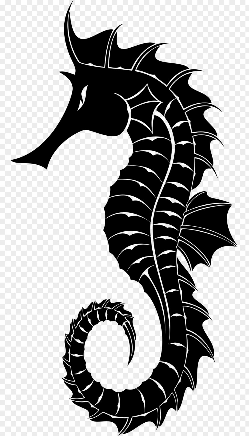 Seahorse Silhouette Clip Art PNG
