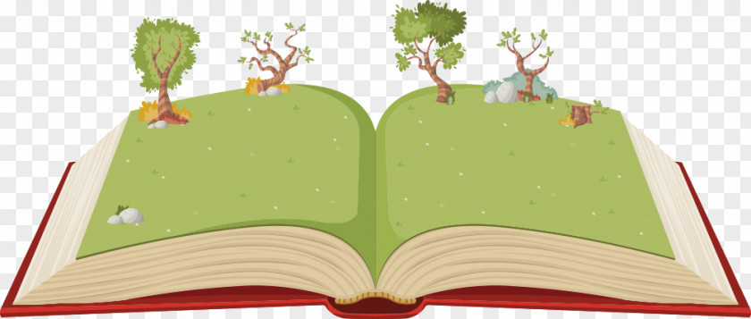 Vector Trees On The Books Book Child Royalty-free Illustration PNG