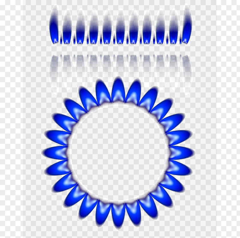 Gas Stove Flame Blue Flames Icon PNG