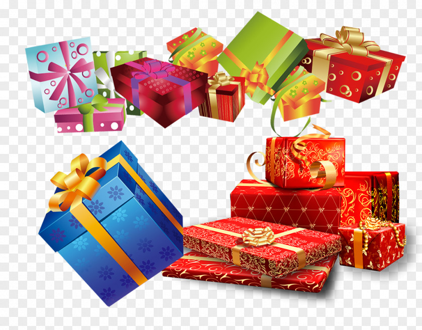 Gift Heap Christmas Box Clip Art PNG