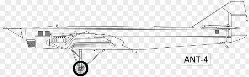 Airplane Tupolev TB-1 Monoplane Bomber PNG