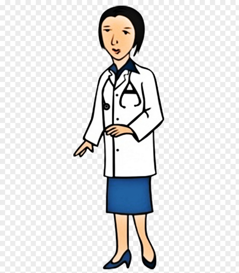 Cartoon Family Female Doctor Illustration Physician Woman Clip Art PNG