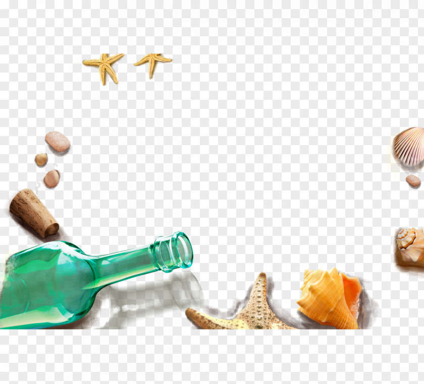 Drifting Bottle Picture Frame Clip Art PNG