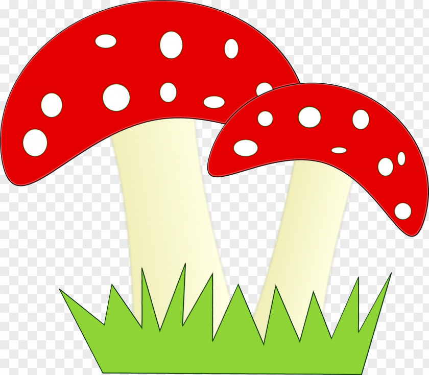 Polka Dot Mushroom Wedding Art PNG