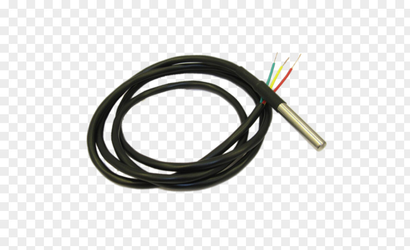 Prob Thermometer Sensor Electrical Wires & Cable Temperature 1-Wire Arduino PNG