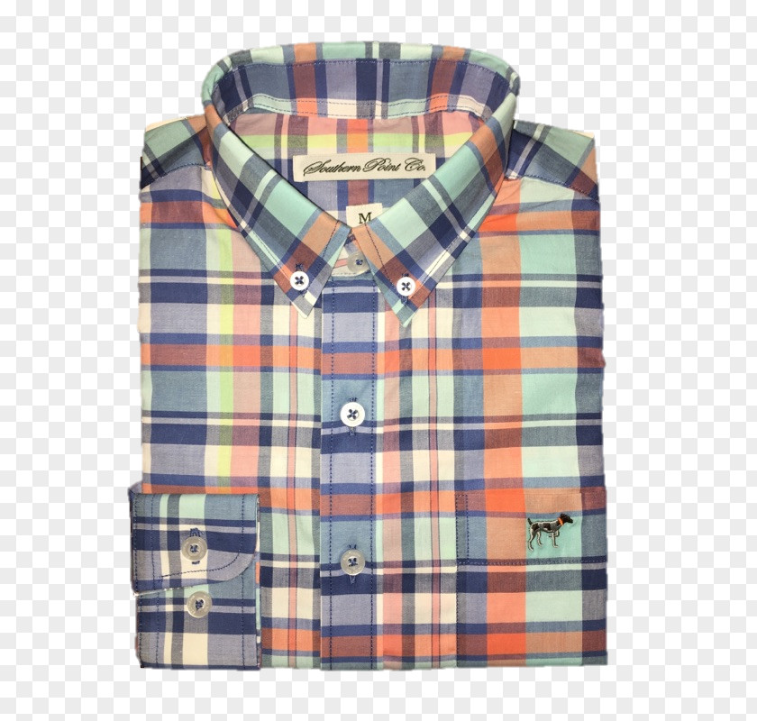 Blue Plaid Dress Shirt T-shirt Tartan Sleeve PNG