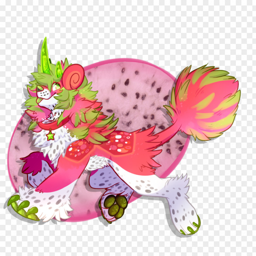 Dragon Fruit Pitaya Doodle PNG