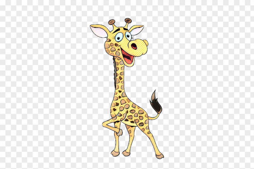 Giraffe Terrestrial Animal Fauna Cartoon Pattern PNG