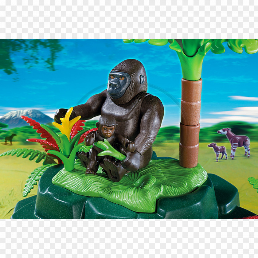 Gorilla Okapi Toy Primate Playmobil PNG