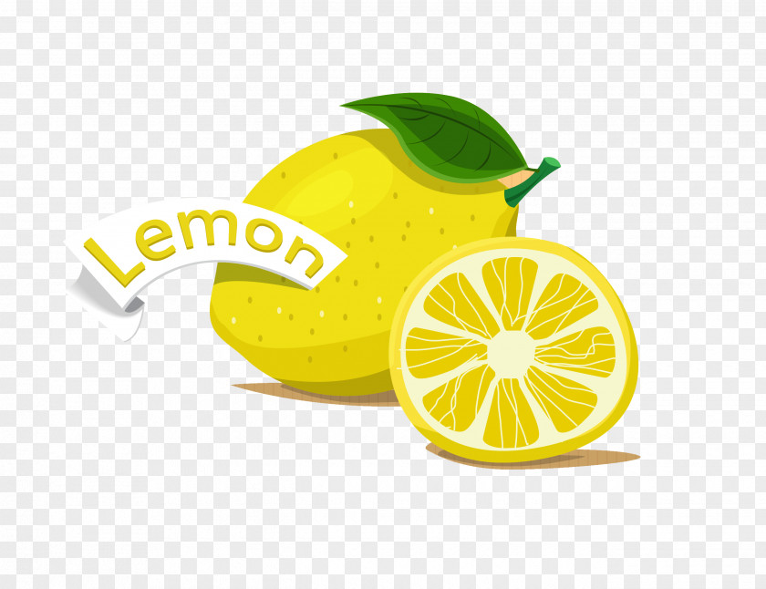 Hand-painted Lemon Juice Cartoon PNG