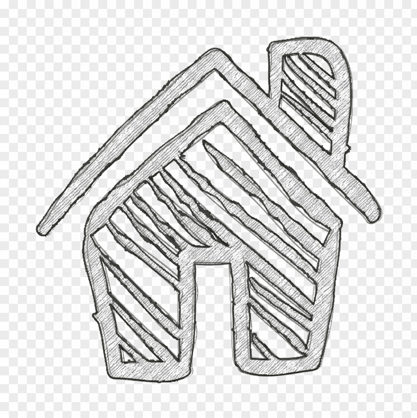 Social Media Hand Drawn Icon Home Sketch PNG