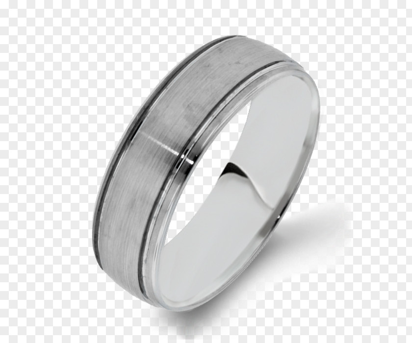 Tungsten Carbide Silver Wedding Ring Body Jewellery PNG