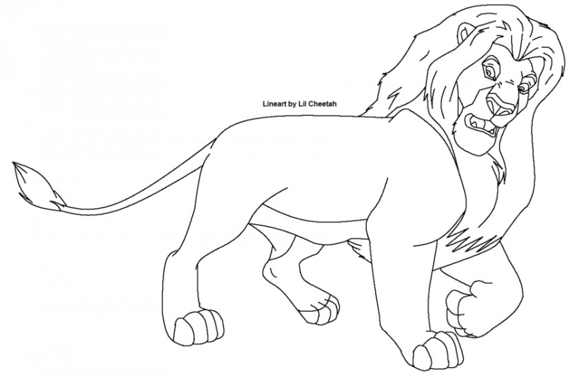 Cheetah Drawings Images Nala Simba Mufasa Lion PNG