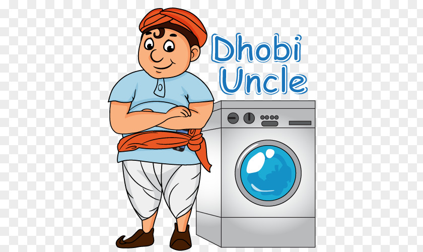 Laundry Service Dhobi Cartoon Clip Art PNG