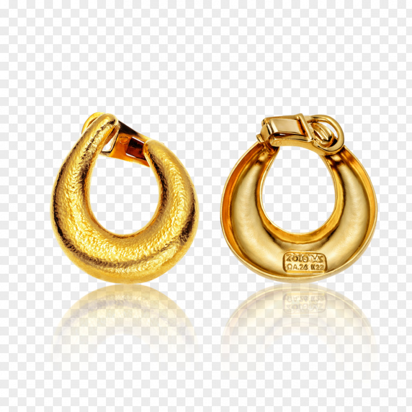 Jewellery Earring Body 01504 Amber PNG