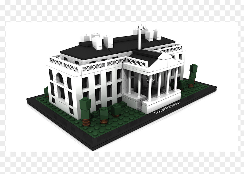 Toy LEGO 21006 Architecture The White House Set Lego PNG