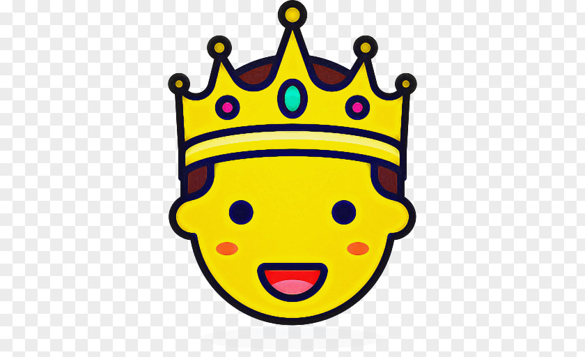 Smile Crown Apple Emoji PNG