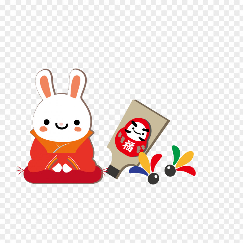 Japanese Wind Rabbit Osechi January Christmas And Holiday Season Evenement New Year PNG