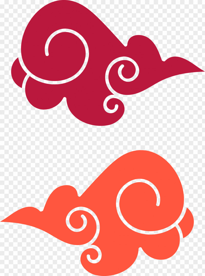 Logo Pink Chinese Cloud PNG