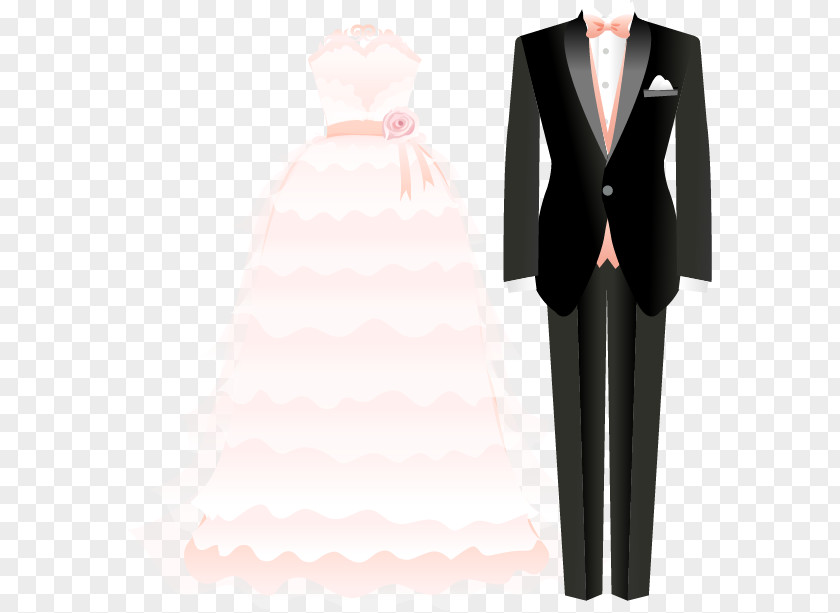 Men And Women Dress Suits Tuxedo Suit Formal Wear Wedding PNG