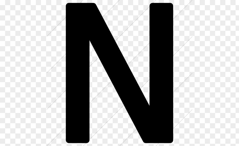 N Letter Picture Logo Black And White Brand PNG