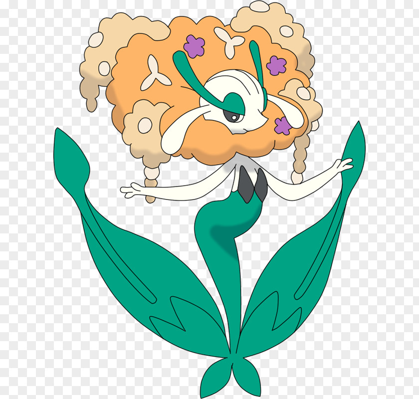 ORANGE MONSTER Pokémon Emerald Florges Pokédex Ash Ketchum PNG