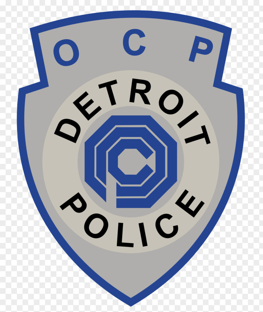 Robocop Detroit Police Department Omni Consumer Products Officer Badge PNG