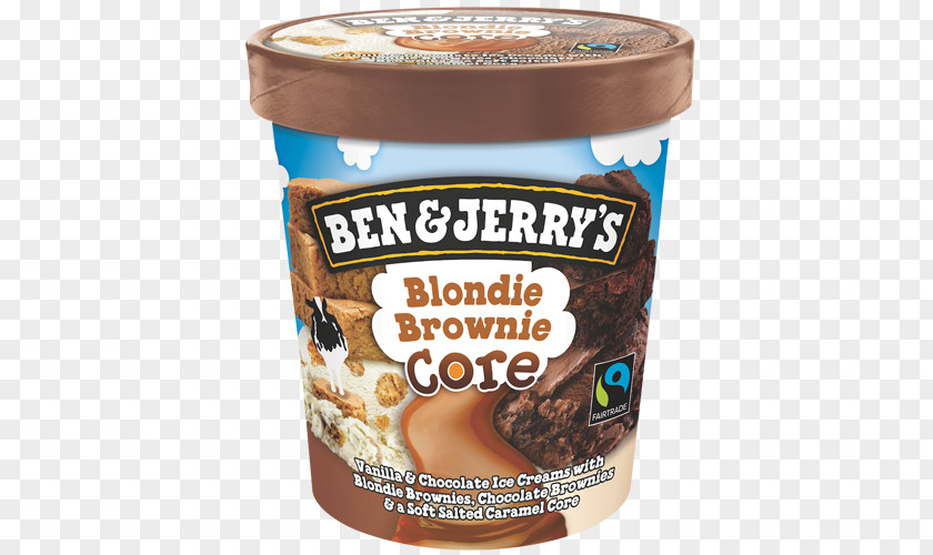 Ice Cream Peanut Butter Chocolate Brownie Blondie Ben & Jerry's PNG
