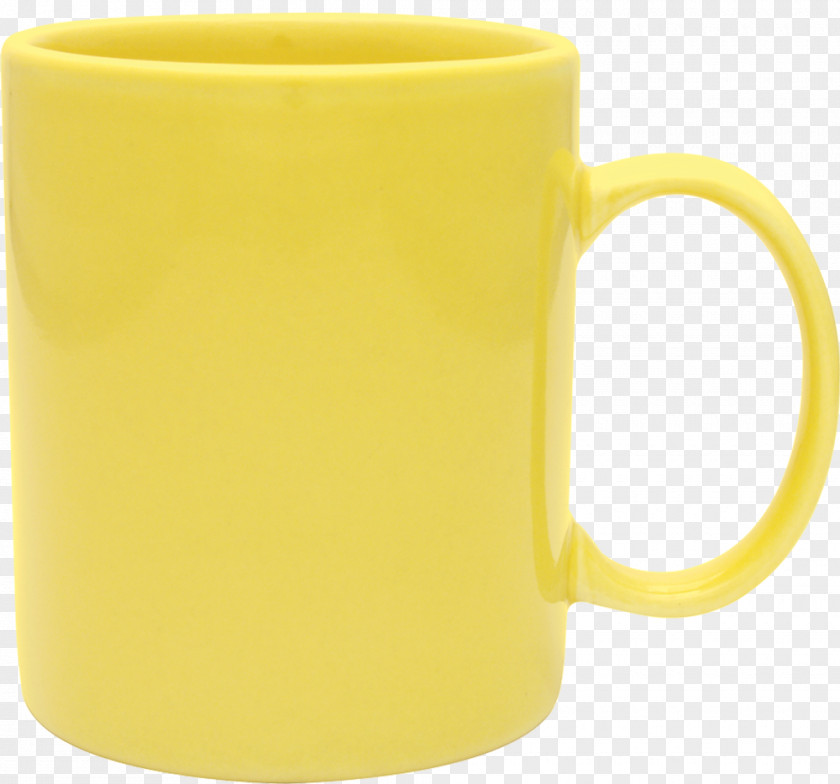 Mug Yellow Kop Glass Porcelain PNG