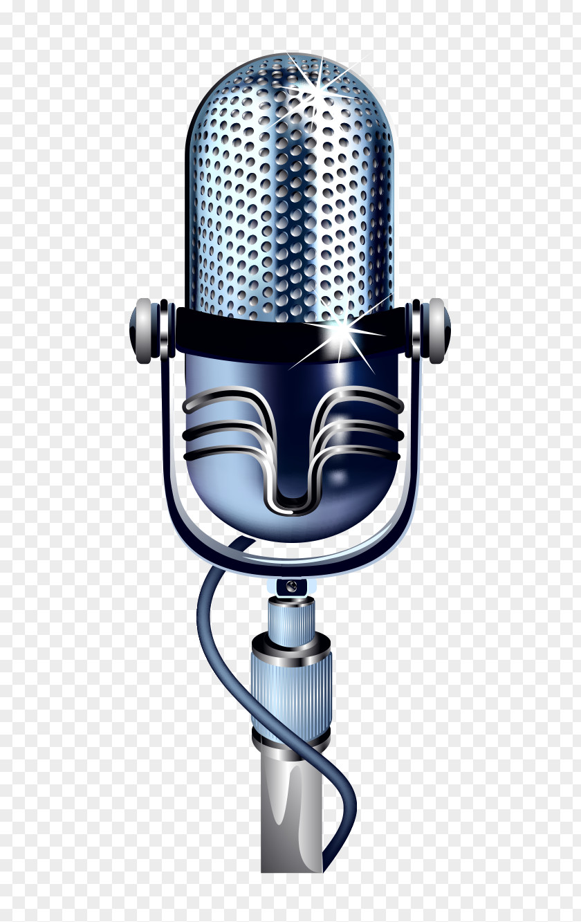 Vector Microphone Recording Studio PNG