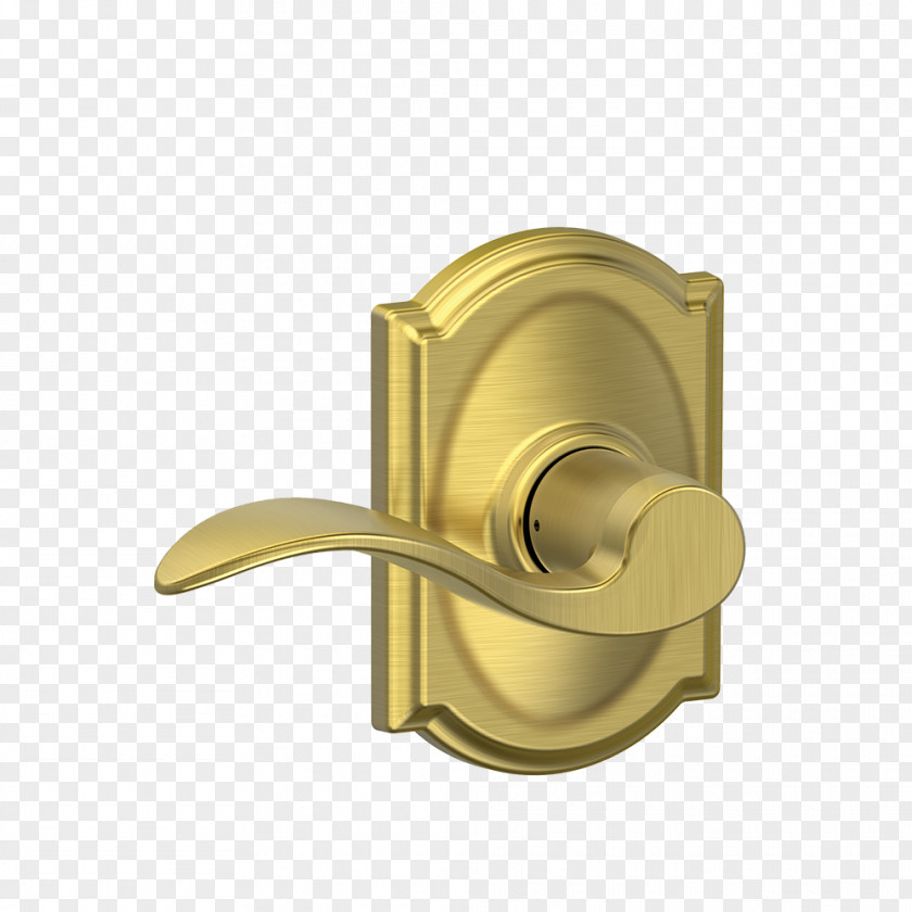 Brass Lock Door Handle Schlage Lever PNG