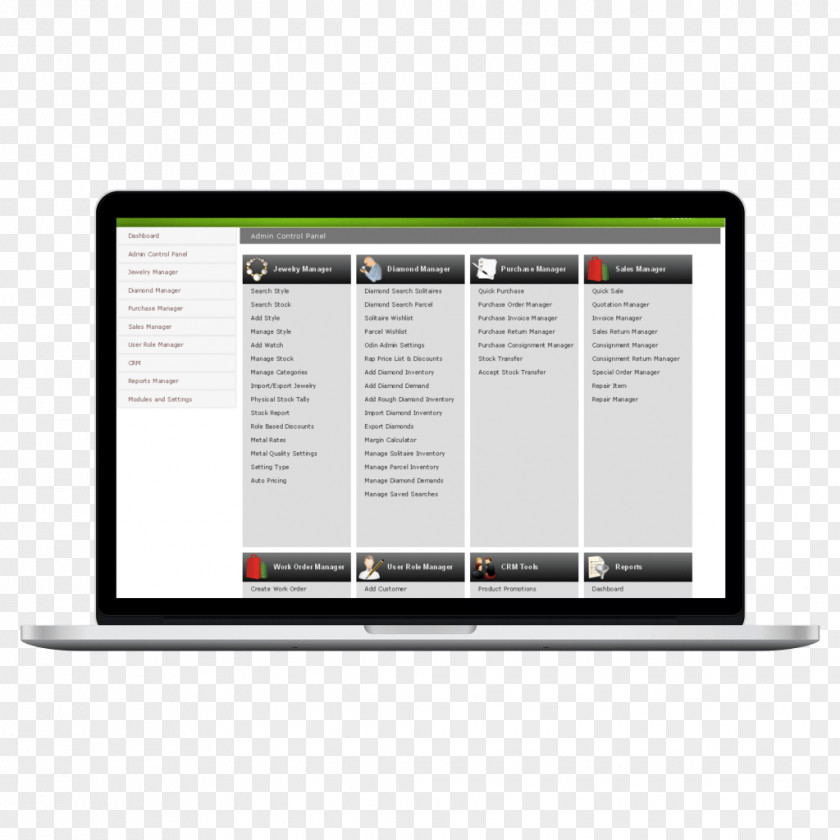 Enterprise Resource Planning Computer Software E-commerce Inventory Management Template PNG
