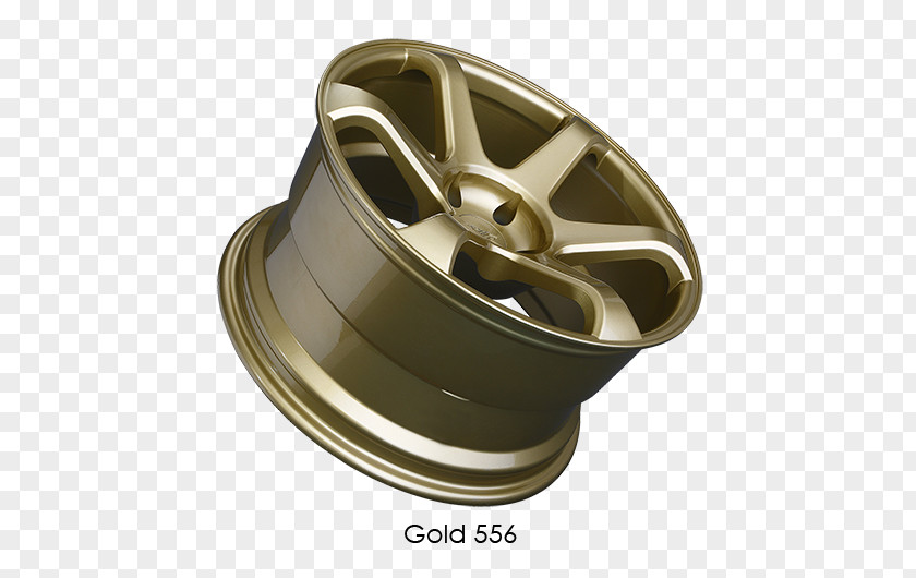 Gold Rimmed Alloy Wheel Rim Custom Spoke PNG