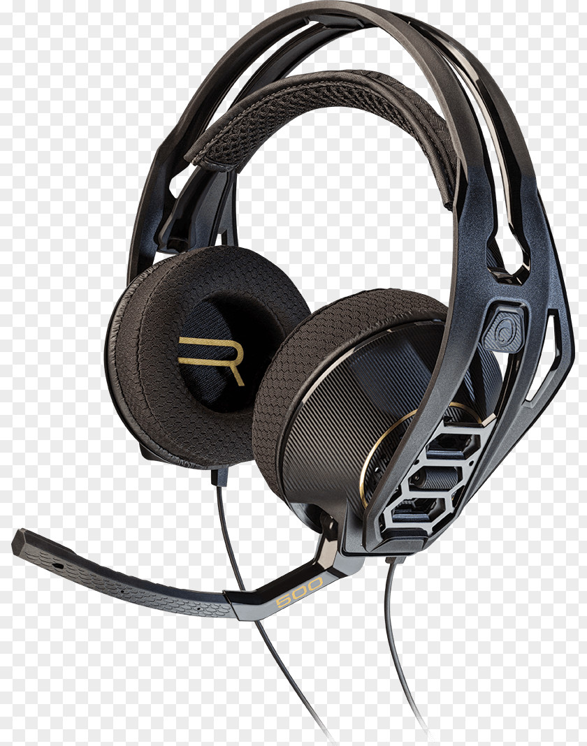 Headphones Plantronics RIG 500HD 7.1 Surround Sound Audio PNG