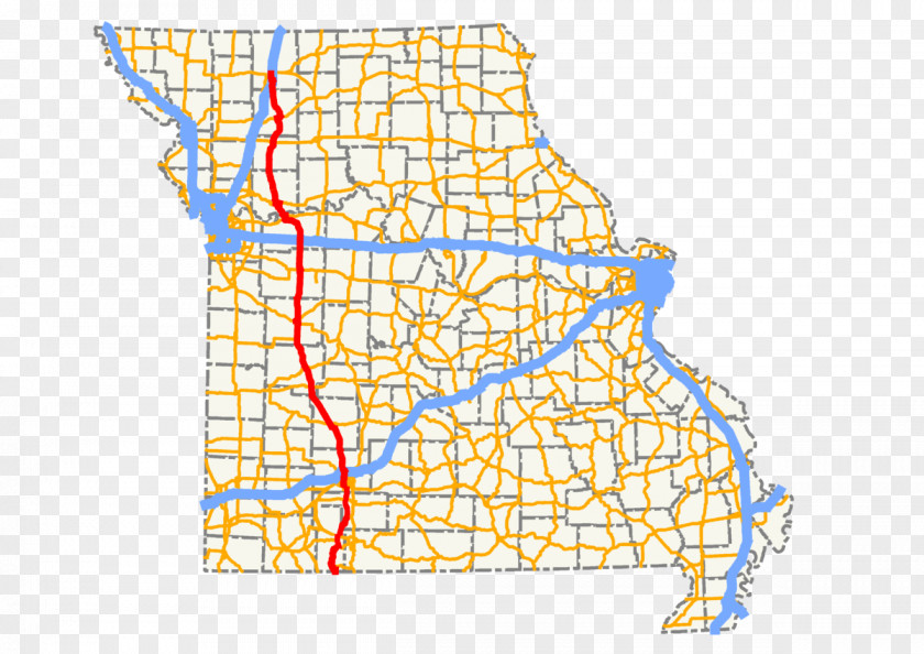 Map Missouri Route 13 Holden 141 Road PNG