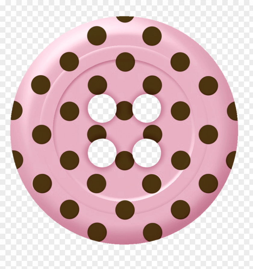Pink Buttons Pattern Pin-back Button Clip Art PNG